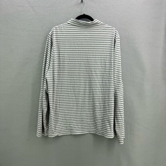 J. McLaughlin Marcus Striped Polo Long Sleeve Shirt Size XL - Picture 3 of 10
